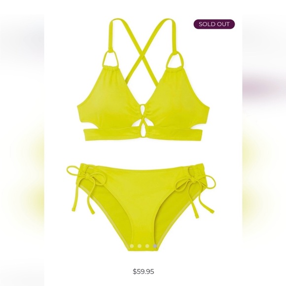 LIME GREEN ADORE ME BIKINI - Picture 3 of 5